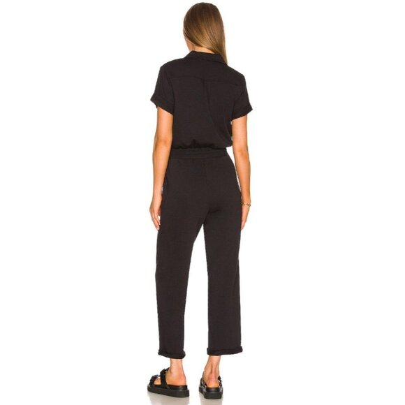 525 America Black Size M Distressed Wash Utility Jumpsuit Revolve - Picture 2 of 15
